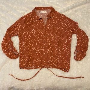 NO BOUNDARIES Polka Dot Crop Top